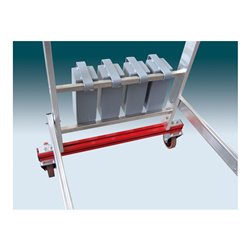 Euroline Alu-Podestleiter, fahr- und klappbar Nr. 32778