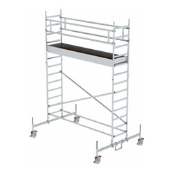 MUNK Rollgerüst mit Plattform im 2-m-Abstand und Fahrbalken