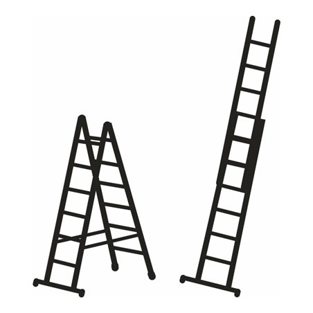 ZARGES Podesttreppe einseitig Gitter