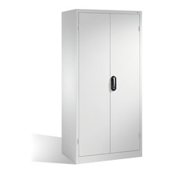 C+P Werkzeugschrank mit Drehtüren, 3 Böden und 3 Schübe, H1950xB930xT600mm Front Lichtgrau Korpus Lichtgrau