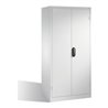 C+P Schwerlastschrank mit Drehtüren, 3 Böden und 3 Schübe, H1950xB930xT600mm Front Lichtgrau Korpus Lichtgrau