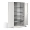 C+P Schwerlast-Werkzeugschrank XXL mit Drehtüren, innen 4 Böden, H1950xB930xT800mm Front Lichtgrau Korpus Lichtgrau