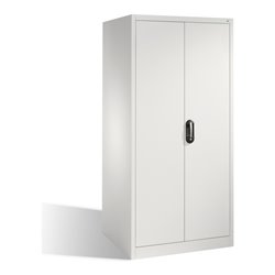 C+P Werkzeugschrank XXL mit Drehtüren, innen 4 Böden, H1950xB930xT800mm Front Lichtgrau Korpus Lichtgrau