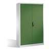 C+P Werkzeugschrank mit Drehtüren, innen 4 Böden, H1950xB1200xT400mm Front Resedagrün Korpus Lichtgrau
