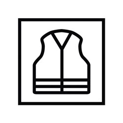 Elysee Warnschutzparka Wallace orange/marine