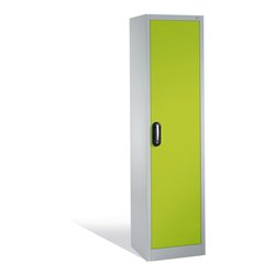 C+P Aktenschrank Acurado mit Drehtür, 5 Ordnerhöhen, H1950xB500xT400mm Front Viridingrün Korpus Lichtgrau