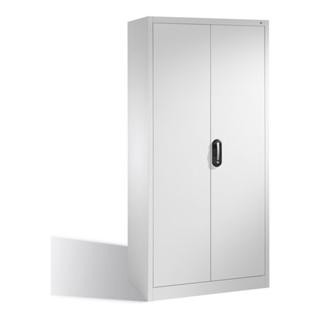 C+P Aktenschrank Acurado mit Drehtüren, 5 Ordnerhöhen, H1950xB930xT400mm Front Lichtgrau Korpus Lichtgrau