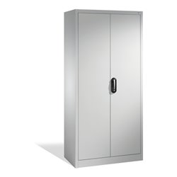 C+P Aktenschrank Acurado mit Drehtüren, 5 Ordnerhöhen, H1950xB930xT400mm Weißaluminium