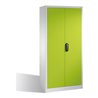 C+P Akten-Garderobenschrank Acurado mit Drehtüren, H1950xB930xT400mm Front Viridingrün Korpus Lichtgrau