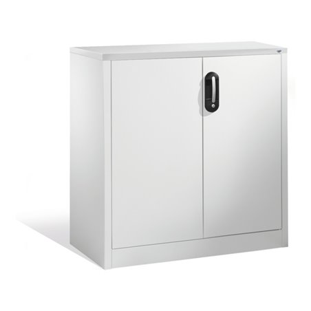 C+P Akten-Sideboard Acurado mit Drehtüren, 2 Ordnerhöhen, H1000xB930xT500mm Front Lichtgrau Korpus Lichtgrau