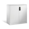 C+P Akten-Sideboard Acurado mit Drehtüren, 2 Ordnerhöhen, H1000xB930xT500mm Front Lichtgrau Korpus Lichtgrau