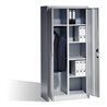 C+P Akten-Garderobenschrank Acurado mit Drehtüren, H1950xB930xT500mm Front Lichtgrau Korpus Lichtgrau