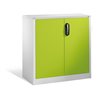 C+P Akten-Sideboard Acurado mit Drehtüren, 2 Ordnerhöhen, H1000xB930xT500mm Front Viridingrün Korpus Lichtgrau
