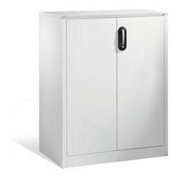 C+P Akten-Sideboard Acurado mit Drehtüren, 3 Ordnerhöhen, H1200xB930xT500mm Front Lichtgrau Korpus Lichtgrau