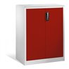 C+P Akten-Sideboard Acurado mit Drehtüren, 3 Ordnerhöhen, H1200xB930xT500mm Front Rubinrot Korpus Lichtgrau
