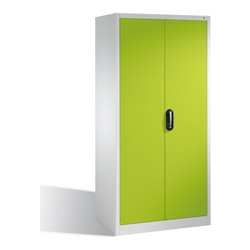 C+P Aktenschrank Acurado mit Drehtüren, 5 Ordnerhöhen, H1950xB930xT600mm Front Viridingrün Korpus Lichtgrau