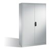 C+P Aktenschrank Acurado mit Drehtüren, 5 Ordnerhöhen, H1950xB1200xT400mm Weißaluminium
