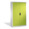 C+P Aktenschrank Acurado mit Drehtüren, 5 Ordnerhöhen, H1950xB1200xT400mm Front Viridingrün Korpus Lichtgrau