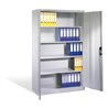 C+P Aktenschrank Acurado mit Drehtüren, 5 Ordnerhöhen, H1950xB1200xT500mm Front Lichtgrau Korpus Lichtgrau