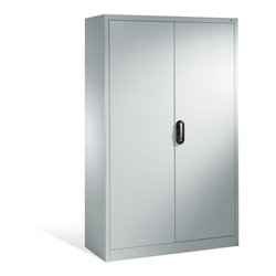 C+P Aktenschrank Acurado mit Drehtüren, 5 Ordnerhöhen, H1950xB1200xT500mm Weißaluminium