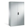 C+P Aktenschrank Acurado mit Drehtüren, 5 Ordnerhöhen, H1950xB1200xT500mm Weißaluminium