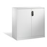 C+P Akten-Sideboard Acurado mit Drehtüren, 3 Ordnerhöhen, H1200xB1200xT500mm Front Lichtgrau Korpus Lichtgrau