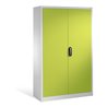 C+P Aktenschrank Acurado mit Drehtüren, 5 Ordnerhöhen, H1950xB1200xT500mm Front Viridingrün Korpus Lichtgrau