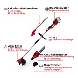 Einhell Akku-Multifunktionswerkzeug-GT GE-LM 36/4in1 Li-Solo