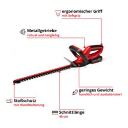 Einhell Akku-Heckenschere GE-CH 1846 Li Kit (1x2,0Ah)