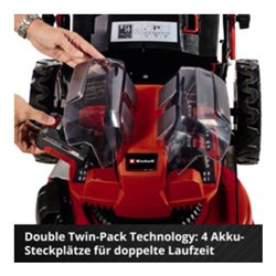 Einhell Professional Akku-Rasenmäher GE-CM 36/47 S HW Li (4x4,0Ah)