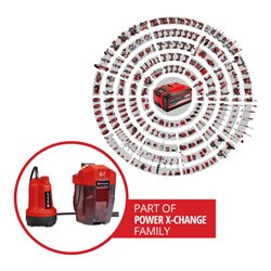 Einhell Akku-Klarwasserpumpe GE-SP 18 Li - Solo