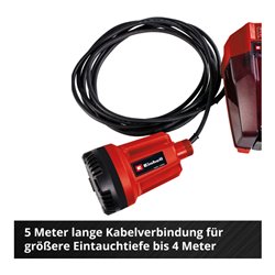 Einhell Akku-Klarwasserpumpe GE-SP 18 Li - Solo
