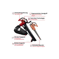 Einhell Akku-Laubsauger GE-CL 36/230 Li E -Solo