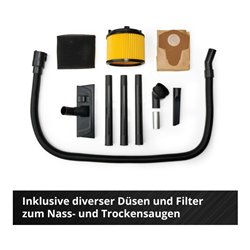 Einhell Akku-Nass-Trockensauger TC-VC 18/20 Li S-Solo