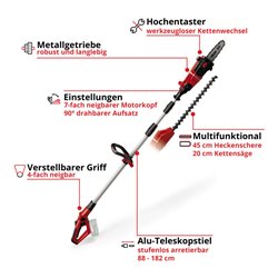 Einhell Akku-Multifunktionswerkzeug-GT GE-HC 18 Li T-Solo