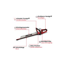 Einhell Akku-Heckenschere GE-CH 18/60 Li-Solo