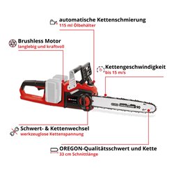 Einhell Professional Akku-Kettensäge GE-LC 36/35 Li-Solo