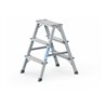 ZARGES Stufenstehleiter Alu 2seitig mPerlongurte
