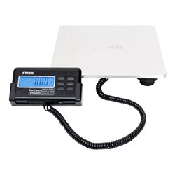 STIER Paketwaage Plattformwaage bis 200 kg Edelstahlplatte 30 x 30 cm