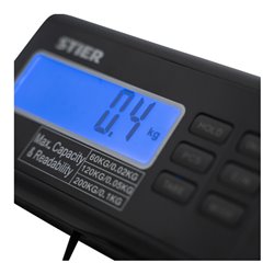 STIER Paketwaage Plattformwaage bis 200 kg Edelstahlplatte 30 x 30 cm