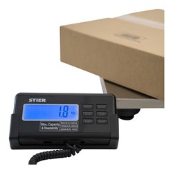 STIER Paketwaage Plattformwaage bis 200 kg Edelstahlplatte 30 x 30 cm