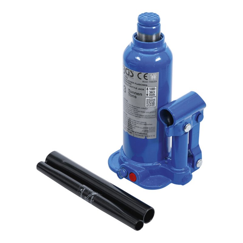 BGS Hydraulischer Flaschen-Wagenheber 3 t