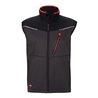 Holex Softshell Weste, dunkelgrau / schwarz / rot, Unisex-Größe: M