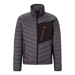 Holex Hybrid-Jacke, dunkelgrau / schwarz / rot, Unisex-Größe: 3XL