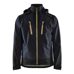 Blakläder Softshell Jacke, dunkelblau / gelb, Unisex-Größe: 2XL