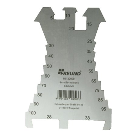 Freund Anreißschablone, gerade Form