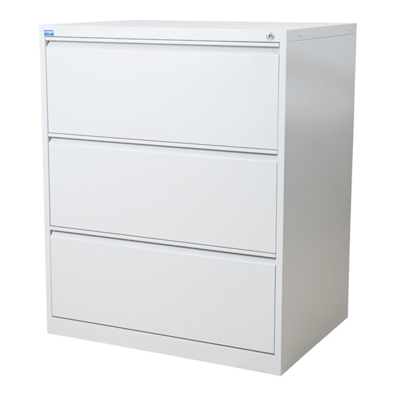 STIER Hängeregistraturschrank 3 Schubladen zweibahnig DIN A4 1020x840x620mm