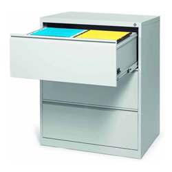 STIER Hängeregistraturschrank 3 Schubladen zweibahnig DIN A4 1020x840x620mm