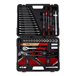 STIER Werkzeugkoffer mit 60-teiligem Werkzeugsortiment