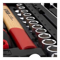 STIER Werkzeugkoffer mit 60-teiligem Werkzeugsortiment